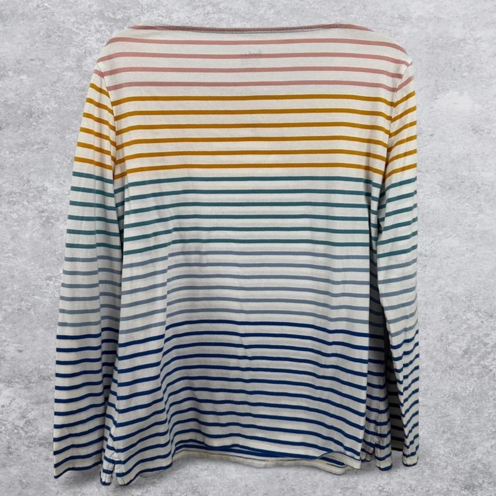 Boden multicoloured‎ striped long sleeve top MEDIUM - Picture 3 of 6